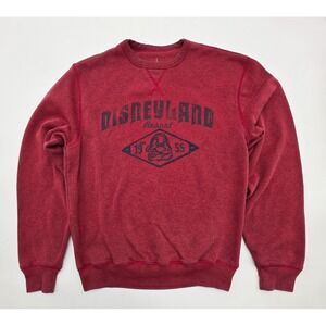 ORIGINAL DISNLEYLAND PARKS 1955 SWEATSHIRT RED WOMENS S